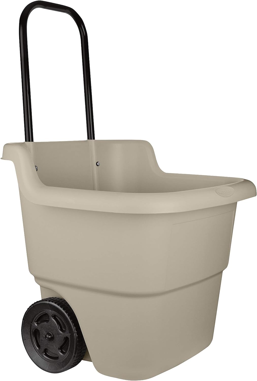 Suncast Resin 15.5 Gallon Multi-Purpose Cart with Wheels, Brown,Taupe